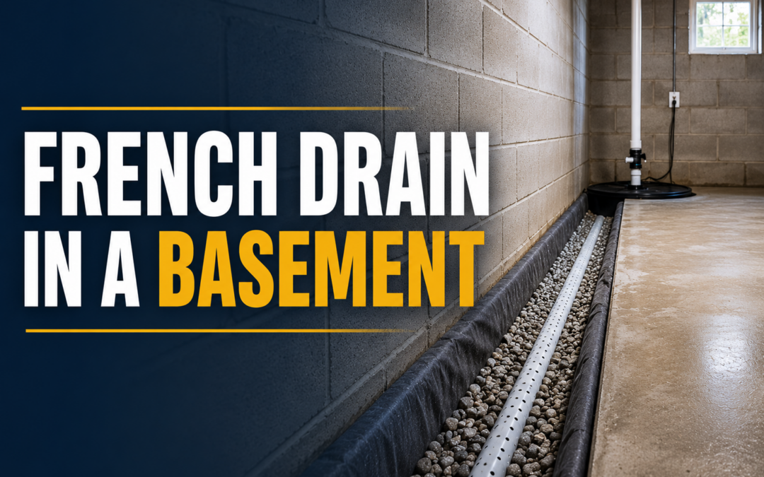French drain system in basement