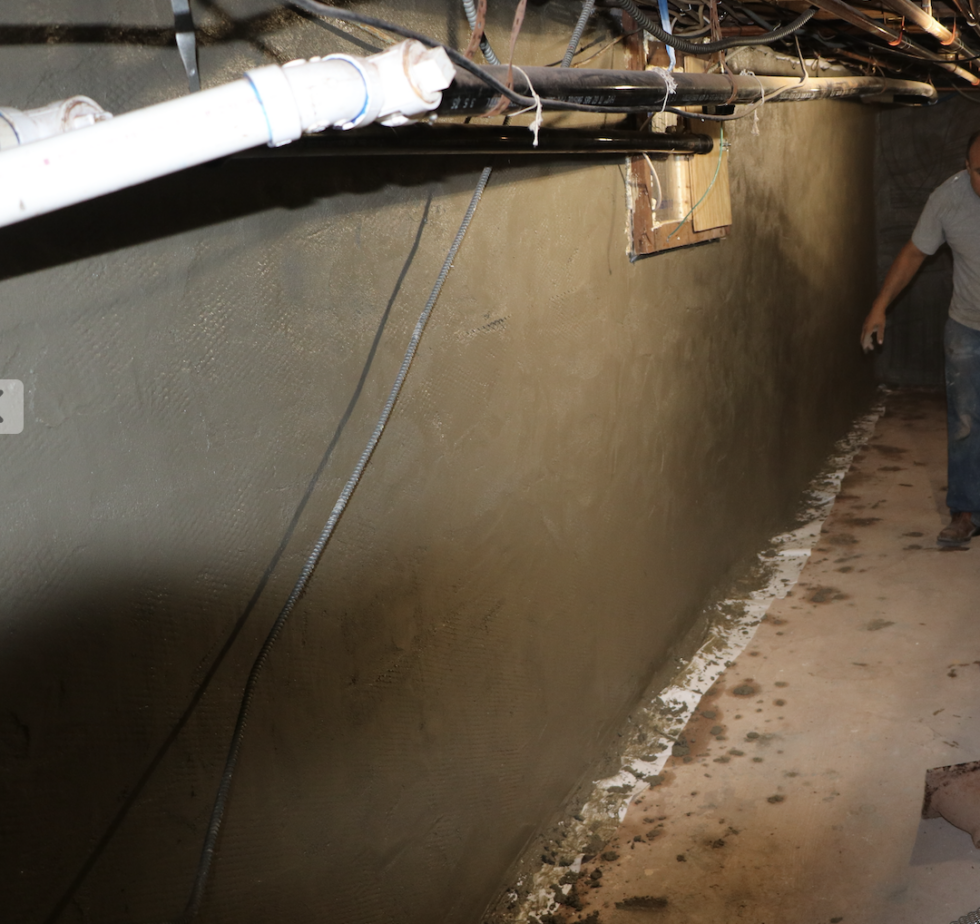 basement cinder block wall leak repair from the outside: #1 Permanent Fix