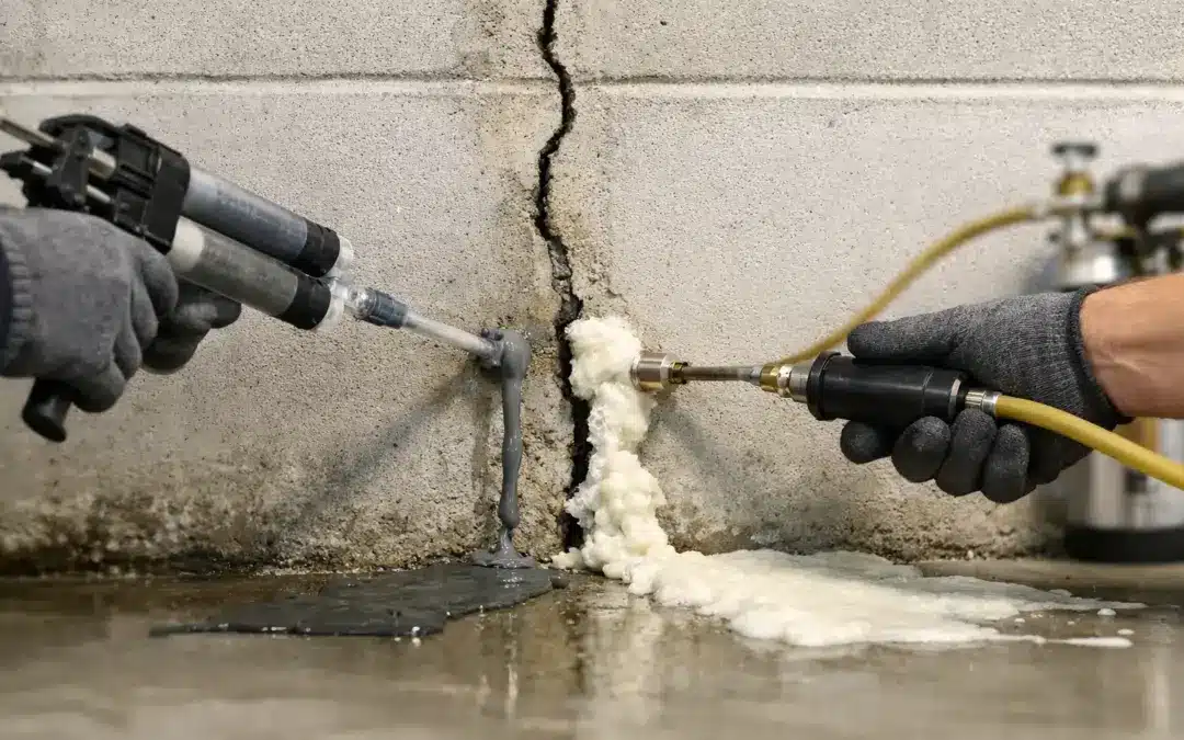 Epoxy vs Polyurethane Injection for Basement Cracks