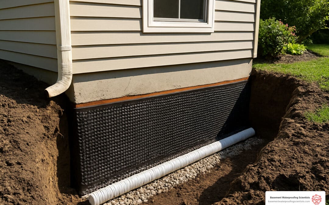 exterior basement wall