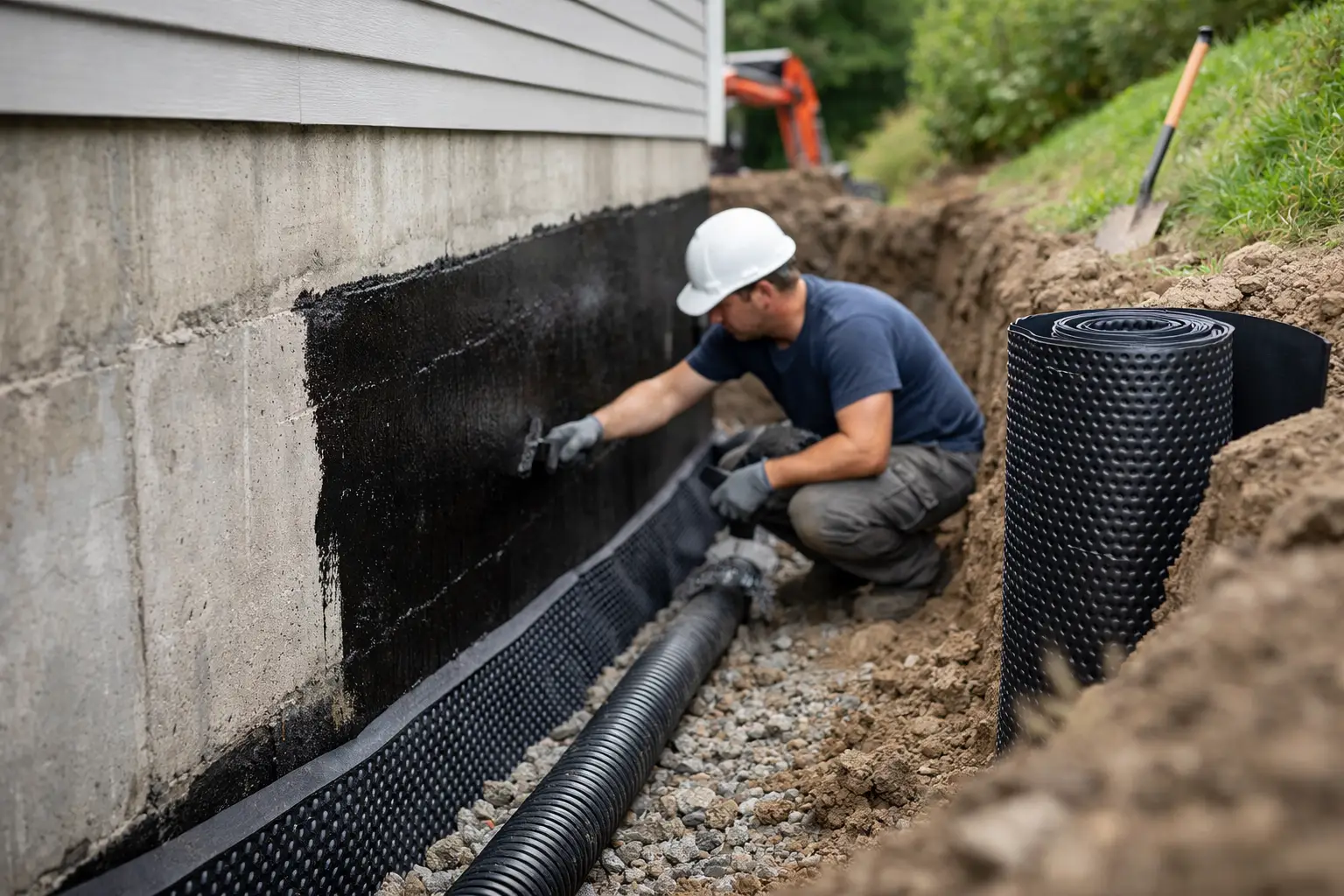 Exterior Foundation Waterproofing That Works - Basement Waterproofing ...