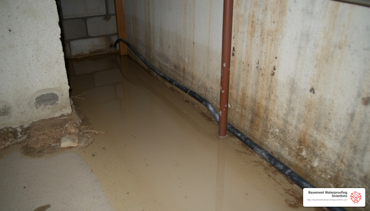 Water damage in basement - basement repairs near me