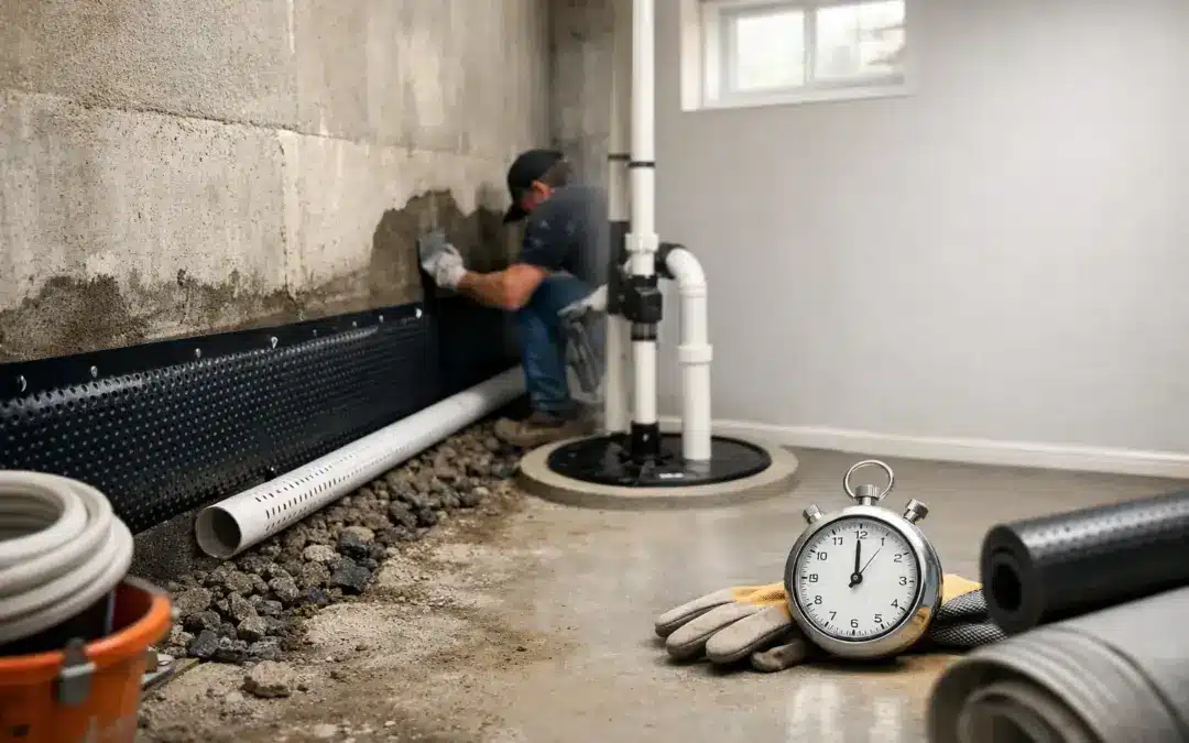 How Long Does It Take to Waterproof a Basement?