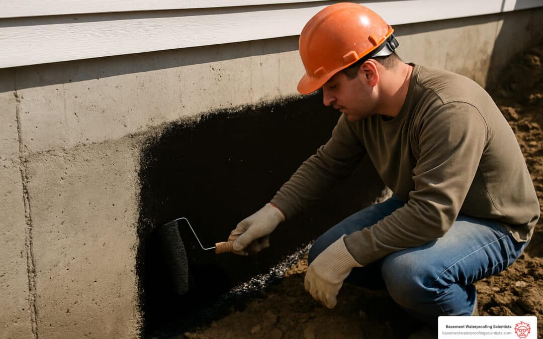 how long does waterproofing coating on concrete foundation exterior last
