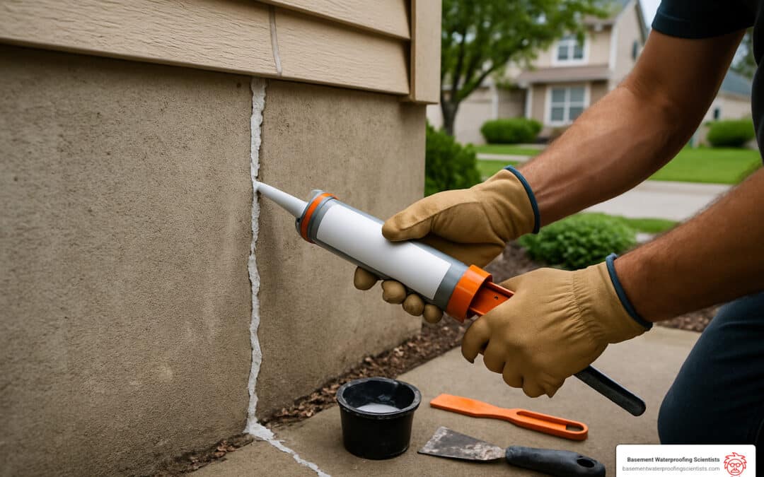 how to seal exterior foundation cracks