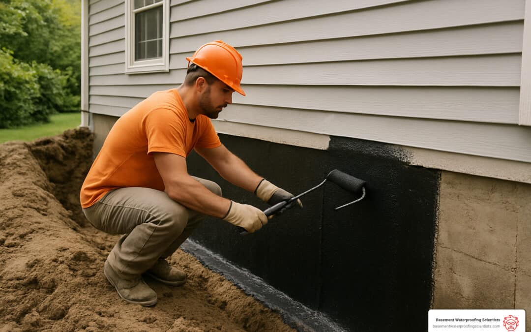 how to waterproof exterior foundation wall