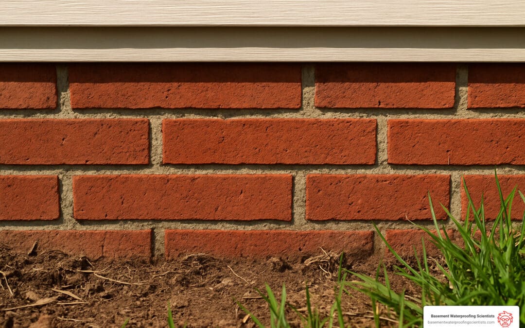sealing exterior brick foundation